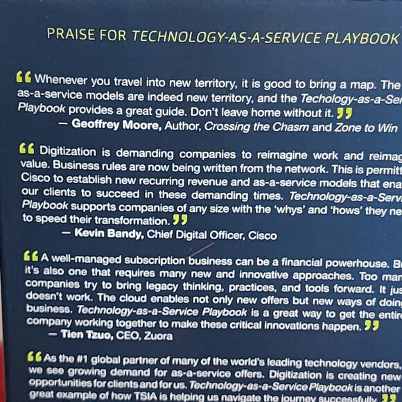 Technology as a Service Playbook by Thomas Lah and JB Wood Hardback Book - Picture 7 of 16
